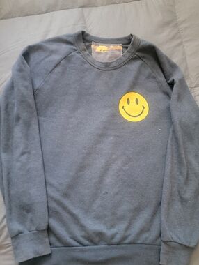 Aviator Nation Smily Face Crew Neck Medium